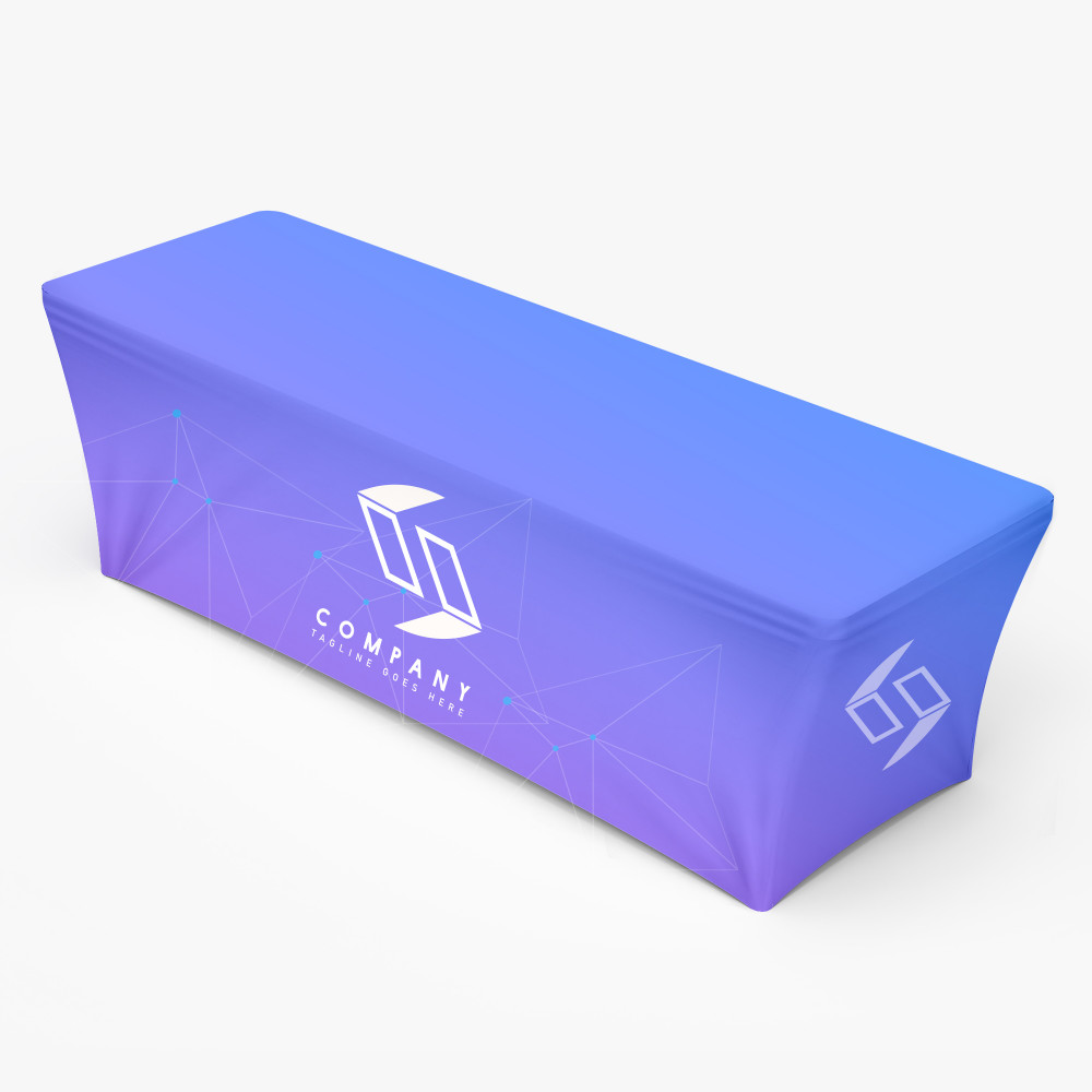 8 foot stretch table cover example