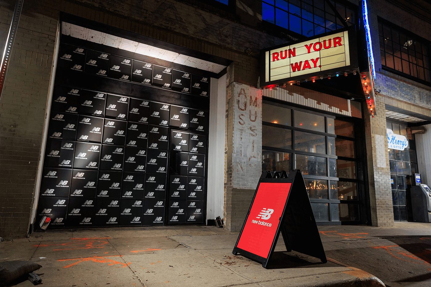 Branded event signage and display graphics.